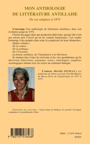 Mon anthologie de littérature antillaise de ses origines à 1975. Tome 4, La femme antillaise, de l'humiliation à la libération