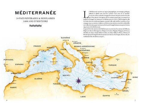 Méditerranée. Voyage dans les cuisines : 24 pays riverains & insulaires, 1300 recettes, 5000 ans d'Histoire