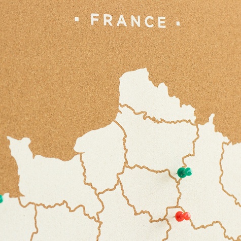 Woody Map L France blanc