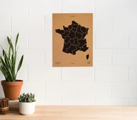 Woody Map L France noir