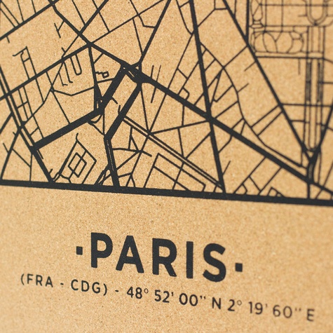 Woody Map ville L Paris noir