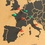 Woody map XL l'Europe noir