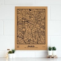  Miss Wood - Woody Map XL Paris noir.