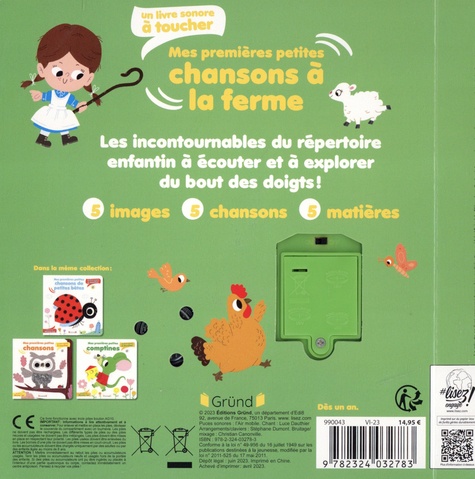 Mes petites comptines : un livre sonore à toucher - Mr. Iwi - Grund - Grand  format - Librairie L'instant PARIS
