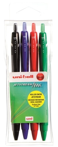 MITSUBISHI PENCIL - Jetstream Mix - pochette de 4 rollers coloris