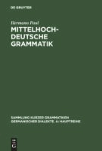 Mittelhochdeutsche Grammatik.