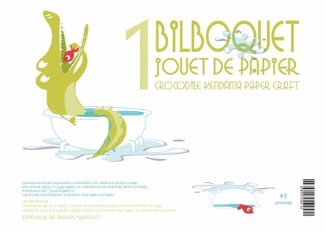Valérie Zloty - Bilboquet Crocodile (Papertoy).