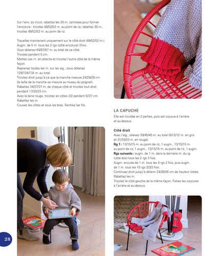 Le vestiaire pour enfants à tricoter