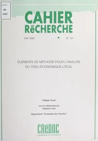 Éléments de méthode pour l'analyse du tissu économique local