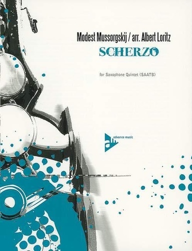 Modeste Moussorgski - Scherzo - 5 saxophones (SAATBar). Partition et parties..