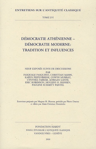 Mogens Herman Hansen et Pierre Ducrey - Démocratie athénienne - Démocratie moderne : tradition et influences.