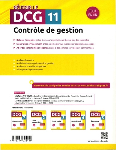 Contrôle de gestion UE 11