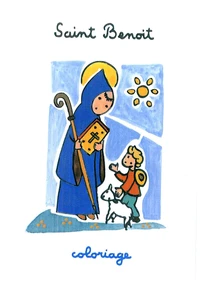 Coloriage Saint Benoît