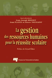 La gestion des ressources humaines pour la réussite scolaire