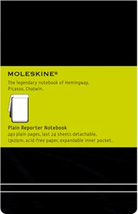 Bloc-notes Moleskine rigide 13 x 21 cm uni noir