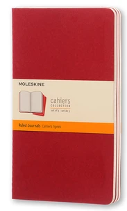 Cahier grand format ligné rouge canneberge
