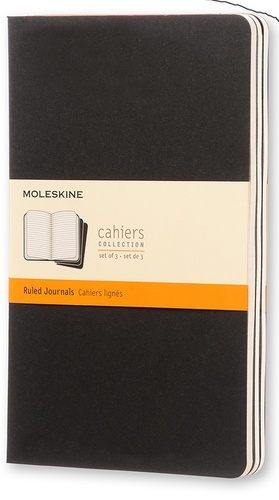 Cahier Moleskine carton noir 13 x 21 cm ligné /3