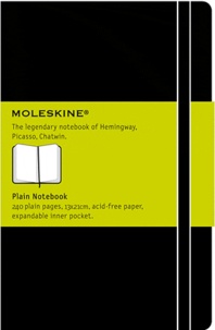 MOLESKINE GERMANY - CARNET CLASSIQUE À PAGES BLANCHES, GRAND FORMAT, NOIR, COUVERTURE RIGIDE