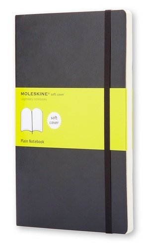 Carnet Moleskine souple 13 x 21 cm uni noir