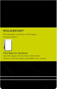 Bloc-notes Moleskine rigide 9 x 14 cm uni noir