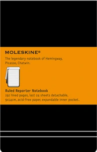 Bloc-notes Moleskine rigide 9 x 14 cm ligné noir