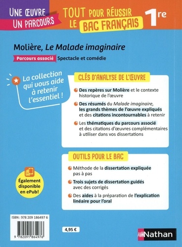 Le Malade Imaginaire Avec Le Parcours Moliere Livres Furet Du Nord