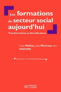 Les formations du secteur social aujourd'hui