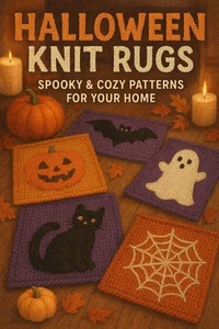 Halloween Knit Rugs: Spooky &amp; Cozy Patterns for Your Home