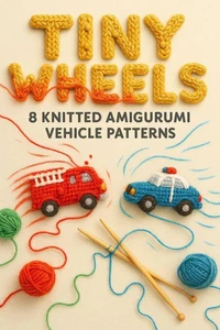 Tiny Wheels: 8 Knitted Amigurumi Vehicle Patterns
