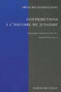 Contributions A L'Histoire Du Judaisme
