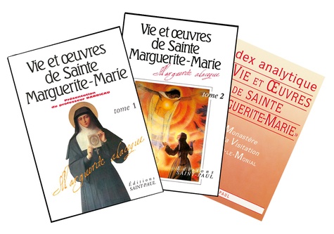 Vie et oeuvres de sainte Marguerite-Marie. Tome 1 et Tome 2 ; Avec un index analytique offert