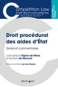 Droit procédural des aides d'Etat