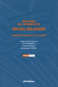 Mélanges en l'honneur de Michel Bélanger