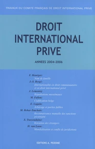 Travaux du Comité français de droit international privé