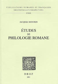 Etudes De Philologie Romane
