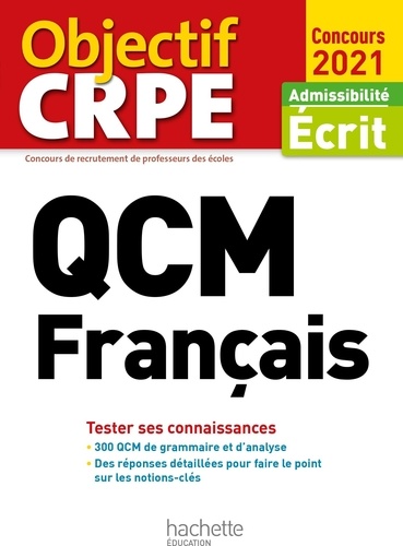 QCM Français. Admissibilité Ecrit  Edition 2021