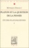 Platon et la question de la pensée.. Tome 1, Etudes platoniciennes