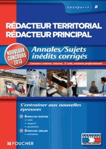 Monique Langeraert et Christian Carcagno - Rédacteur territorial, rédacteur principal - Annales et sujets inédits, catégorie B.