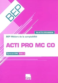 Acti Pro MC Co Sujets d'examen BEP