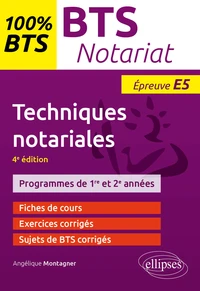 Techniques notariales, BTS notariat