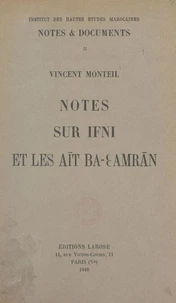 Notes sur Ifni et les Aīt Ba-Ɛ Amran