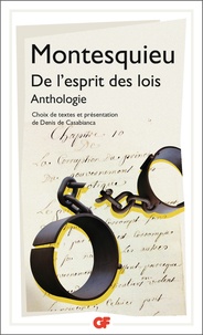 Téléchargements ebooks txt De l'esprit des lois  - Anthologie (Litterature Francaise) 9782081470125 par Montesquieu FB2 CHM
