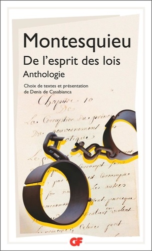 De l'esprit des lois. Anthologie