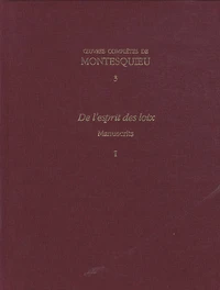 Oeuvres complètes de Montesquieu