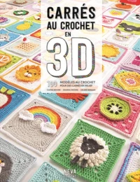 Carrés au crochet en 3D