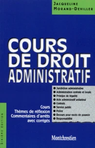 Cours de droit administratif