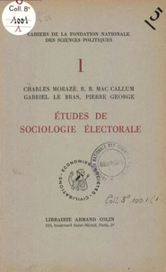 Etudes de sociologie électorale