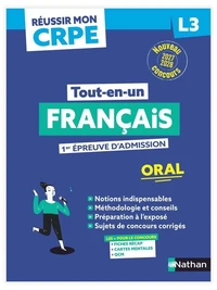Réussir mon CRPE - Français Admission concours L3 oral 2027-2028