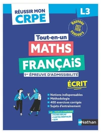 Réussir mon CRPE Maths Français 1e épreuve d'admissibilité L3 écrit 2027