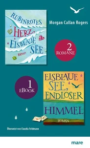 Rubinrotes Herz, eisblaue See &amp; Eisblaue See, endloser Himmel